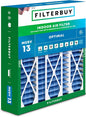 Filterbuy 20x25.25x3.5 Air Filter MERV 13 Optimal Smoke & Allergy Defense by Filterbuy