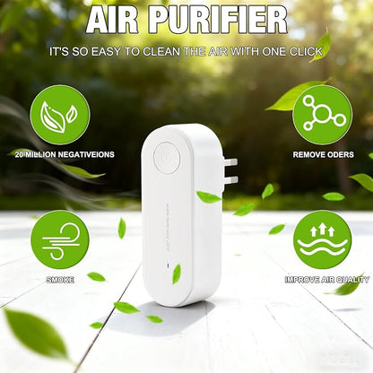 2Pcs Air Purifier Plug In No Filter Replacement, Silent Filterless Design/360° - Image 2