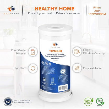 Aquaboon 5 Micron 10 x 4.5 Whole House Water Filter Replacement Cartridge - Image 4
