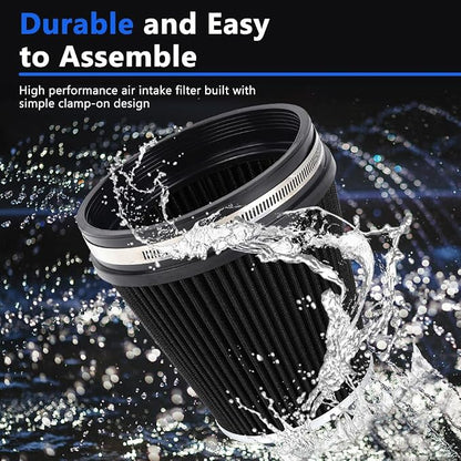 MUGE RACING 6" 152 mm High Flow Inlet Air Filter, Air Intake Cone Filter - Image 5