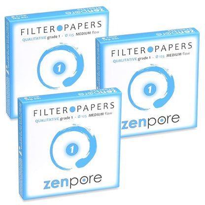 Filter Paper 12.5cm Lab Qualitative Filter Paper by ZENPORE