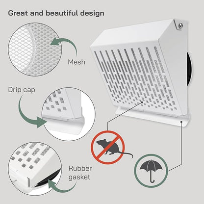 Vent Systems 4" Inch Exhaust Vent Cover - Image 3