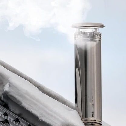DuraVent DuraPlus 15 Inch Triple Wall Stainless Steel Round Chimney Cap - Image 8