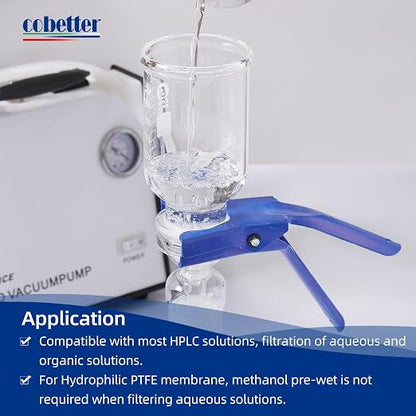 100 Pieces/Pack PTFE Disc Membrane Filters Hydrophilic 47mm Diameter 0.22µm - Image 4