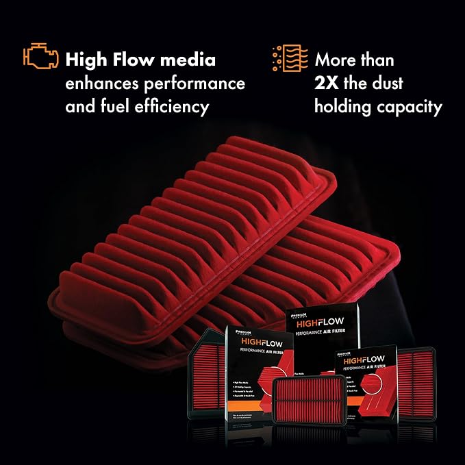 HIGHFLOW High Performance, Pre-Oiled Disposable Engine Air Filter PA99479X | - Image 3