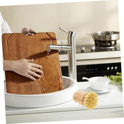 Multi-Function Pot Brush Natural Vegetable Scrubber - Image 3