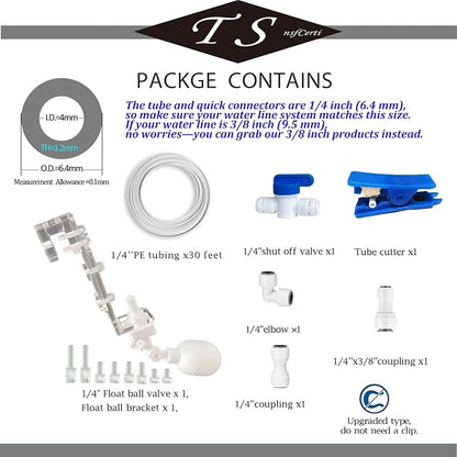 NSF 1/4" inch Water Line Power-Free Auto-Top-Off System - Image 2