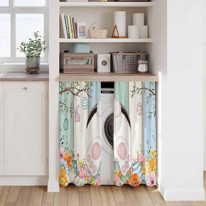Easter Kitchen Tier Curtains 45 Inch Long 2 Panel Set, Rod Pocket Short Window - Image 7