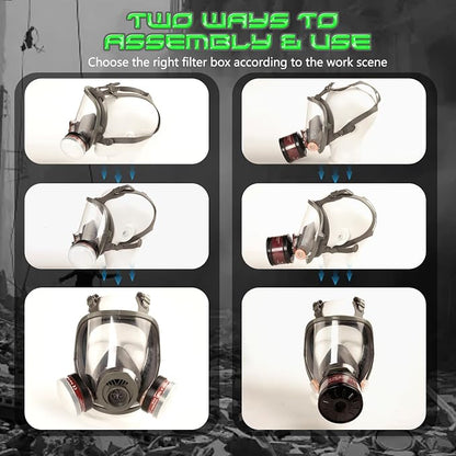HANUU Gas Masks Survival Nuclear and Chemical, Gas Mask - Image 6