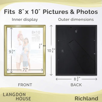 Langdon House 8x10 Picture Frames Set Distinguished Edging - Image 2