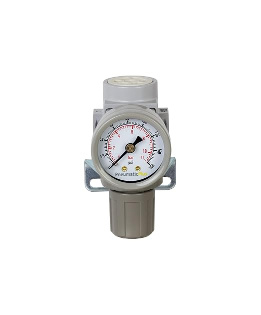 PneumaticPlus SAR200-N02BG Miniature Compressed Air Pressure Regulator 1/4" NPT - Image 2