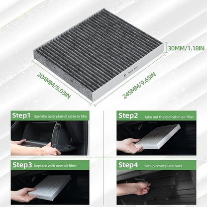 CF11966 Cabin Air Filter With Activated Carbon Compatible with Sierra 1500 - Image 7