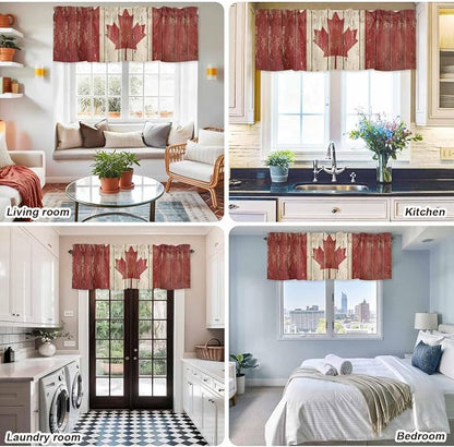 Canada Curtain Valances for Windows, Kitchen Valance Window Treatment - Image 9