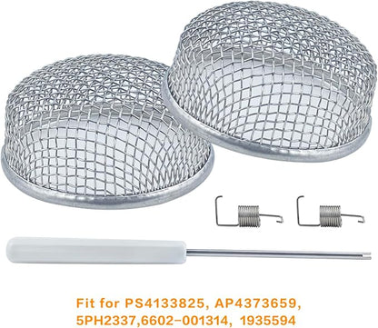 2 Pack RV Flying Insect Screen Furnace Vent Cover Bug Screens, 2.8 x 1.3 Inch - Image 5