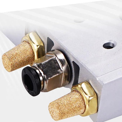 Zorfeter 10pcs Pneumatic Brass Exhaust Muffler Filter, 1/4" NPT Male Thread Hex - Image 4