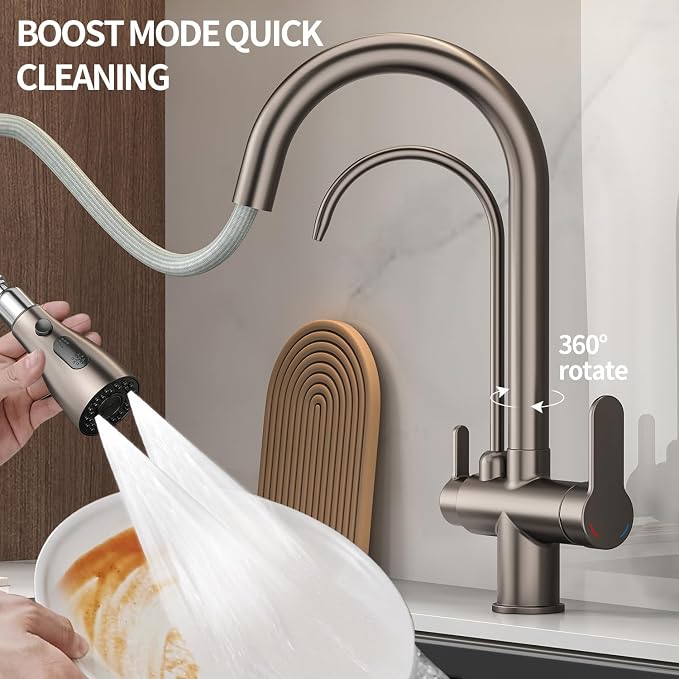 Kitchen Sink Faucet with Pull - Image 9