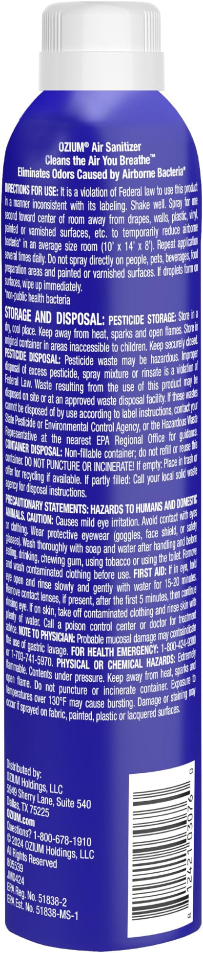 Ozium 805539-6 8 Oz. Air Sanitizer & Odor Eliminator - Image 8