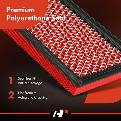 A-Premium High-performance, Pre-oiled Engine Air Filter Compatible - Image 7