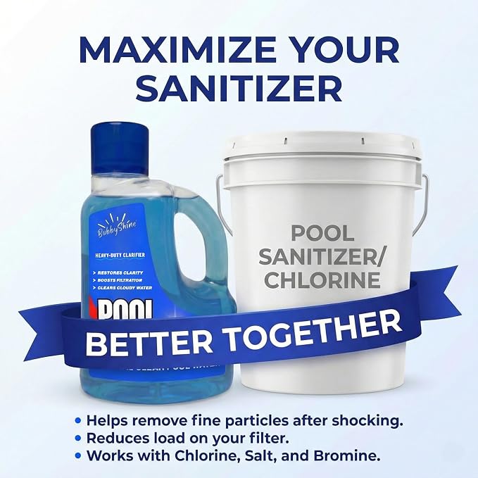 Pool Clarifier - Heavy-Duty Ultra-Concentrated Liquid, Water Clarifier - Image 7