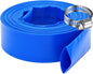 DAVCO 2.5" x 25 ft Pool Backwash Hose, Heavy Duty Reinforced Blue PVC Lay Flat by DAVCO