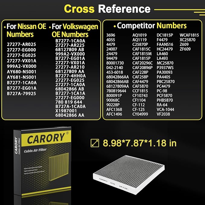 Cabin Air Filter w/Activated Carbon - Image 3