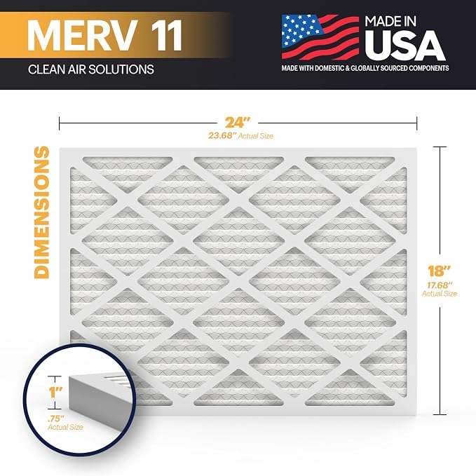 BNX TruFilter 18x24x1 Air Filter MERV 11 - Image 2