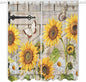 Farm Flowers Living Room Curtains 84 Inch Length, Window Curtains Tab Top by Unknown