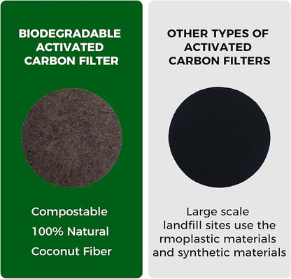 Compost Filters, 7.25 Inch | Biodegradable Coconut Fiber Charcoal Air Filters - Image 3