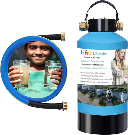 H&G Lifestyles RV Water Filter, Iron Filter by HGLifestyles
