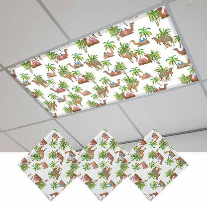 Fluorescent Light Covers for Ceiling Lights Deserts Camels Magnetic Light by Home+L6