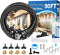 Pre-Assembled Misters for Outside Patio, 80FT|24M.Outdoor Misting Cooling by POCKETPANDA