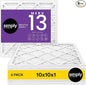 Simply 10x10x1 Air Filter, Merv 13, 6 Pack, by SimplyFilters