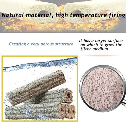 PINVNBY 20 Pcs 6.2-Inch Large Aquarium Filter Media Fish Tank Ceramic Media - Image 5