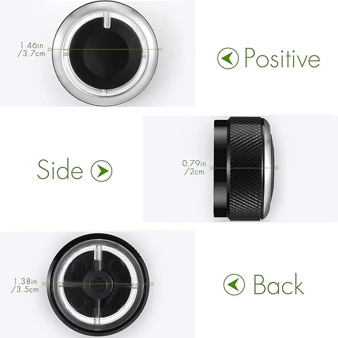 Frienda 6 Pcs Climate Ac Heater Control Knob Blower Fan Control Knob Replacement Ac Switch Heater Blower Fan Button Compatible with Accessories Replacement Compatible 2005-2015