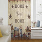 Farm Sheer Curtains 72 Inch Length American Country Barn Star Vintage Berry by Unknown