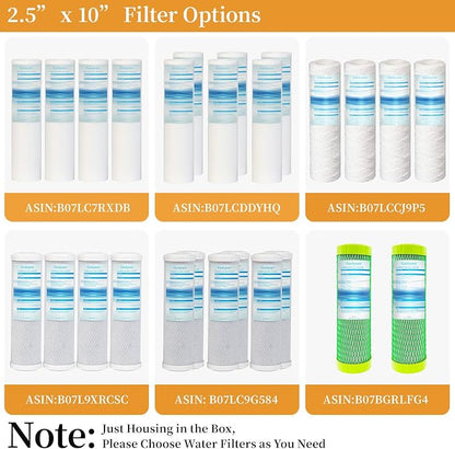 Geekpure 10-Inch Whole House Slim Water Filter Housing - Image 9