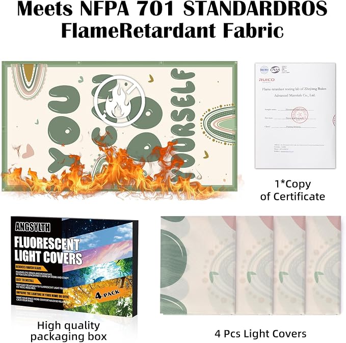 4 Pcs Fluorescent Light Covers - Image 5