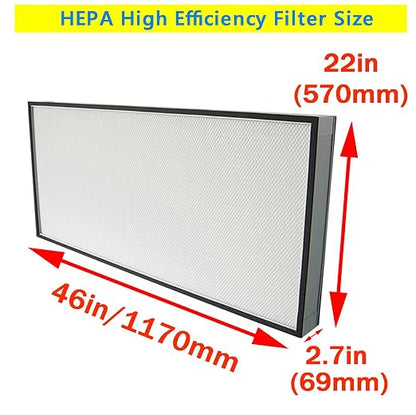 Laminar Flow Hood Filter Replacement Unit Replacement HEPA Filter Compatible - Image 2