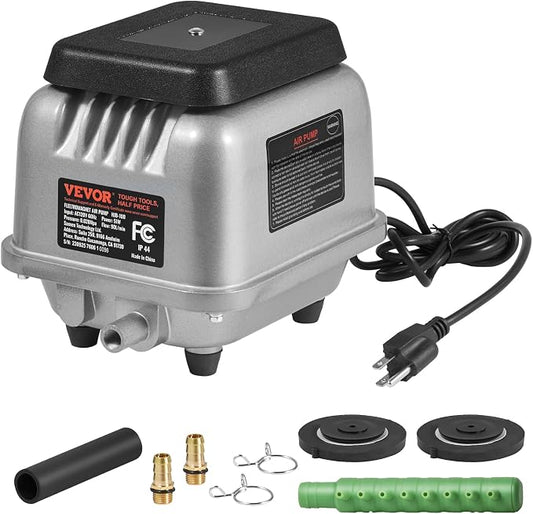 VEVOR Linear Air Pump, 90L/Min Air Flow Septic Aerator Pump, Aeration System by VEVOR