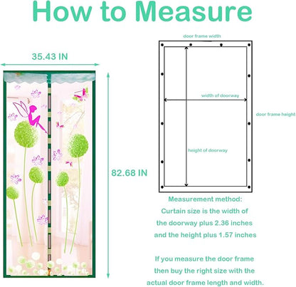 Door Mesh Screen with Magnet, Fly Hanging Temporary Magic Patio Heavy Duty - Image 2