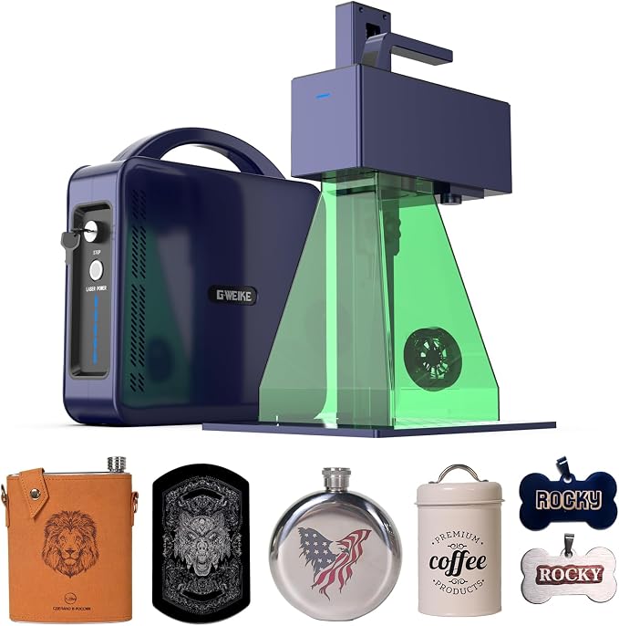 GWEIKE G2 Pro 30W Fiber Laser Engraver, 15000mm/s Fast Laser Engraver Machine by GweikeTechCoLtd