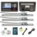 3 Axis DRO for Milling Machine,16" x 38" x 18" 5um Magnetic Scale Linear Encoder Mill DRO KIT RPM Function Included
