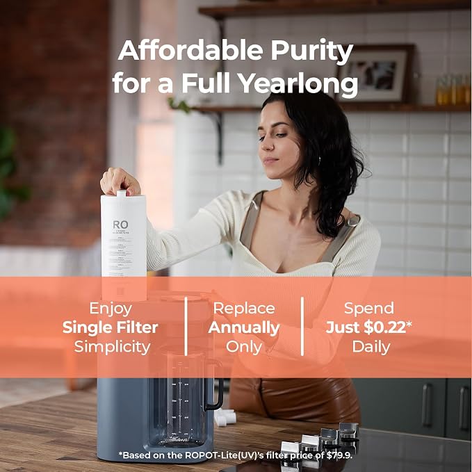 Bluevua RO100ROPOT-Lite Countertop Reverse Osmosis Water Filter System - Image 6
