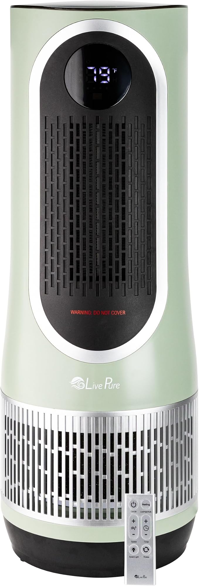 LivePure 3-in-1 LP500 Clean Heat Air Purifier & Electric Heater – Oscillating by LivePure