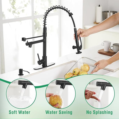 Fapully Commercial Pull Down Kitchen Sink Faucet - Image 3