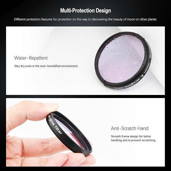 Astromania Telescope Moon Filter 2 Inch, Moon Skyglow Filter Reduces Moon Glare - Image 7