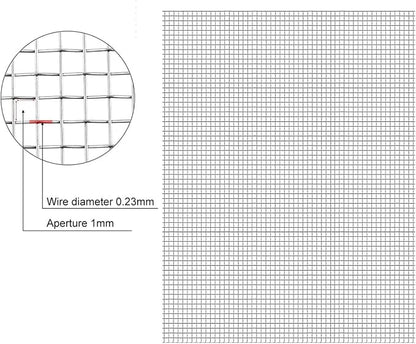 20 Mesh Stainless Steel Woven Wire, High-Density Ventilation Protecting Mesh - Image 3