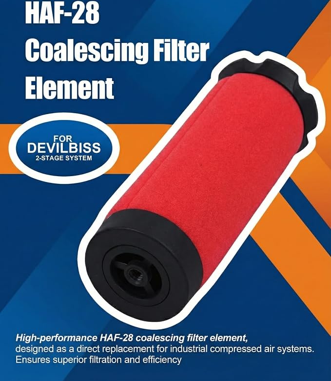 HAF-28 Coalescing Filter Element Replace 190845 Compatible - Image 4