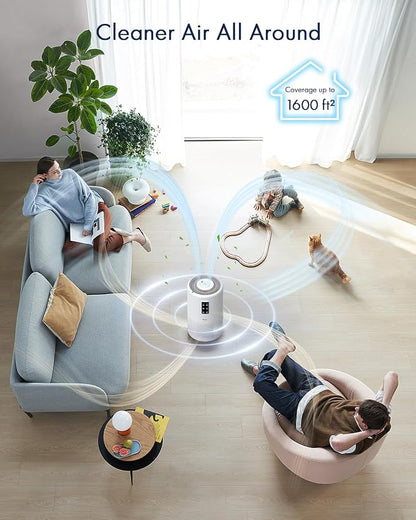 Air Purifiers for Home Large Room up to 1600ft², VEWIOR H13 True HEPA Air - Image 3