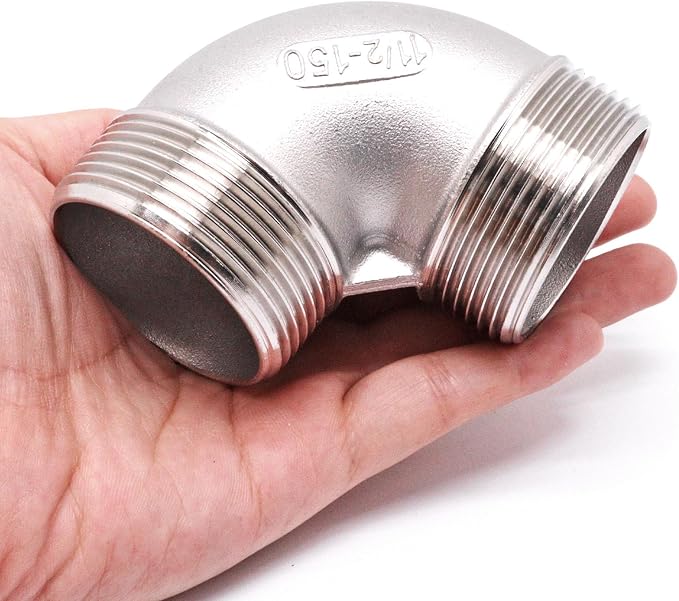 90 Degree Elbow 1PCS, 1-1/2" NPT Male X 1-1/2" NPT Male 304 Stainless Steel - Image 6